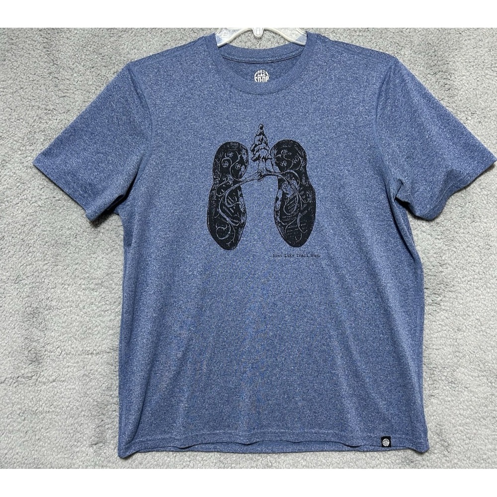 REI Coop Shirt Mens L Blue Quick Dry Short Sleeve Tee Gorpcore Athleisure